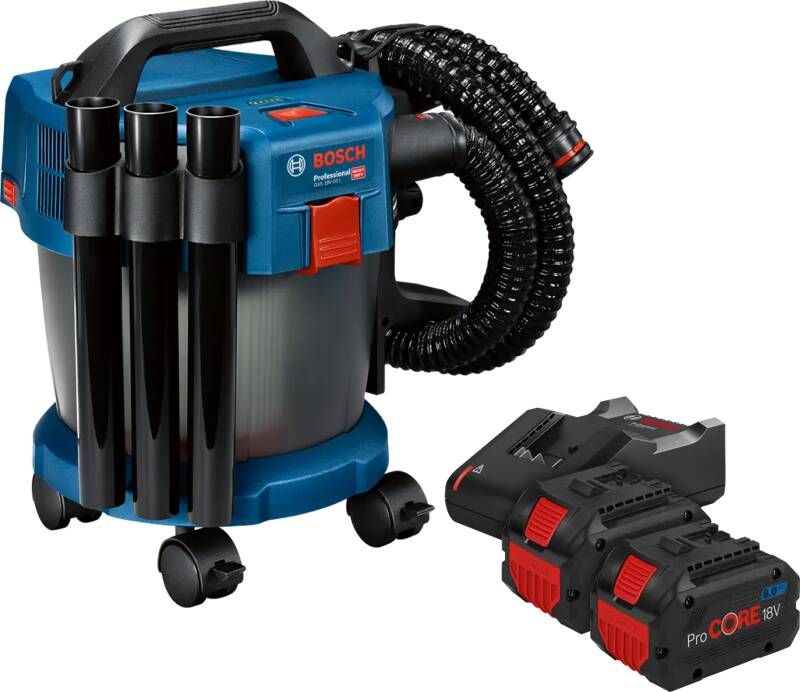 Bosch Professional GAS 18V-10 L 8 0 Ah ProCORE Accu (2x) Starterspakket