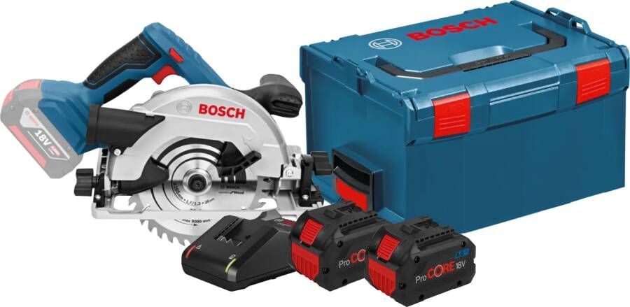 Bosch Professional GKS 18V-57 G 8 0 Ah ProCORE Accu (2x) Starterspakket