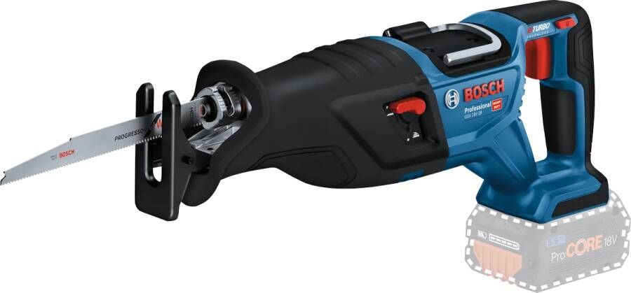 Bosch Professional GSA 18V-28 Reciprozaag BITURBO Zonder 18V accu en lader Met 2x zaagblad