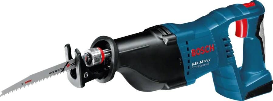 Bosch Professional GSA 18 V-LI Reciprozaag (Zonder accu lader) Inclusief 1x zaagblad S 123 XF 1x zaagblad S 2345 X