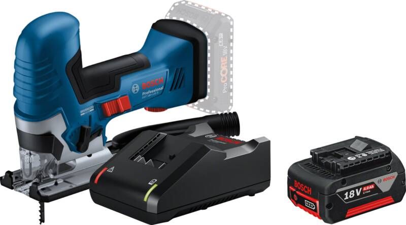 Bosch Professional GST 18V-125 S + 4 0 Ah accu en lader