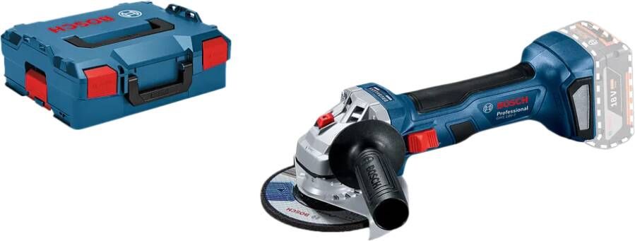 Bosch Professional GWS 18V-7 06019H9002 Haakse accuslijper 125 mm Zonder accu 18 V