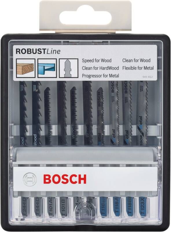 Bosch Professional Bosch Robust Line 10-delige Decoupeerzaagbladenset (universeel)