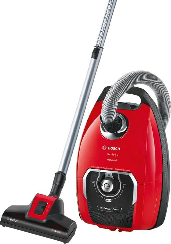 Bosch BGB8PET3A Serie 8 ProAnimal Stofzuiger met Zak Rood
