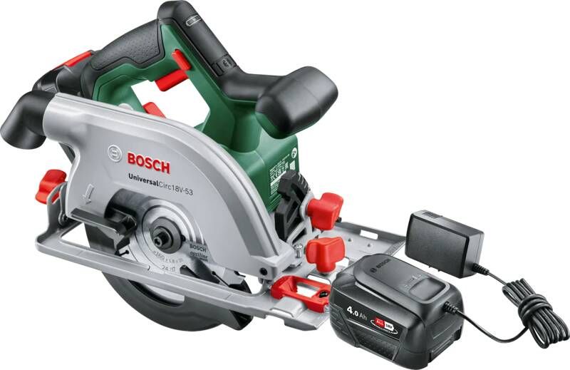 Bosch UniversalCirc 18V-53 + 4 0 Ah accu en lader