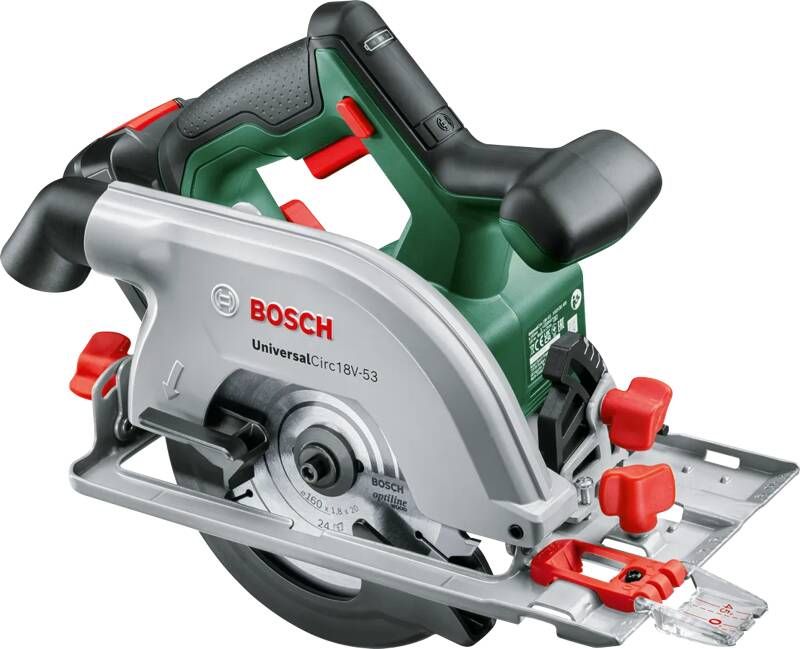 Bosch UniversalCirc 18V-53 Accu cirkelzaag Zonder 18V accu en lader