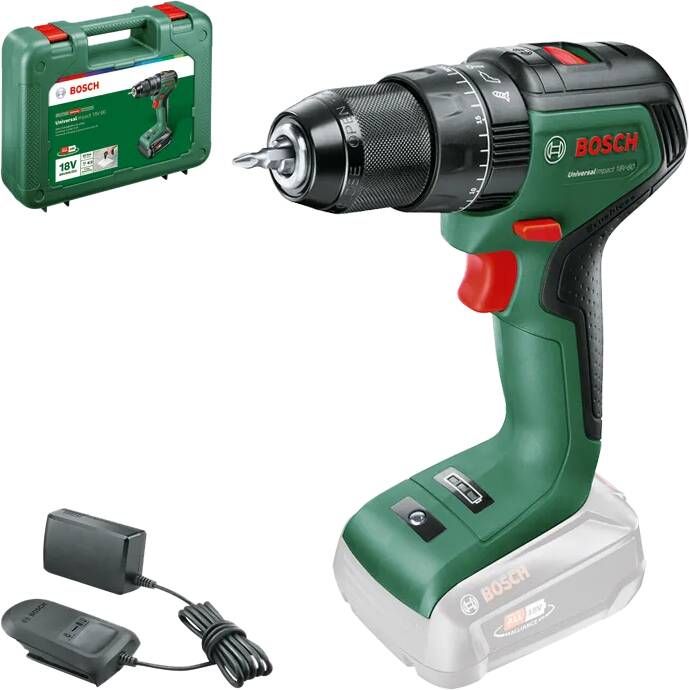 Bosch UniversalImpact 18V-60 accuklopboorschroevendraaier Zonder 18V accu en oplader