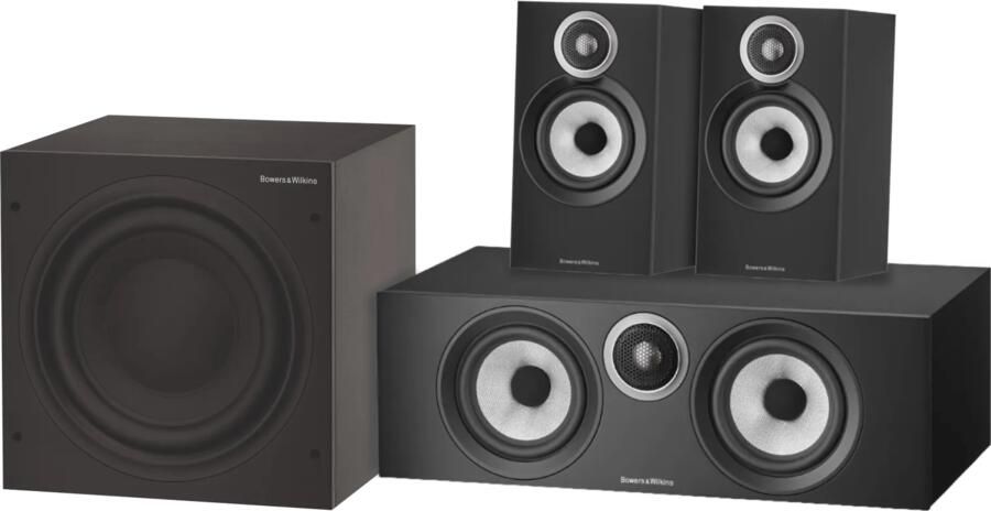 Bowers & Wilkins HTM6 S3 + 607 S3 + ASW608 Zwart