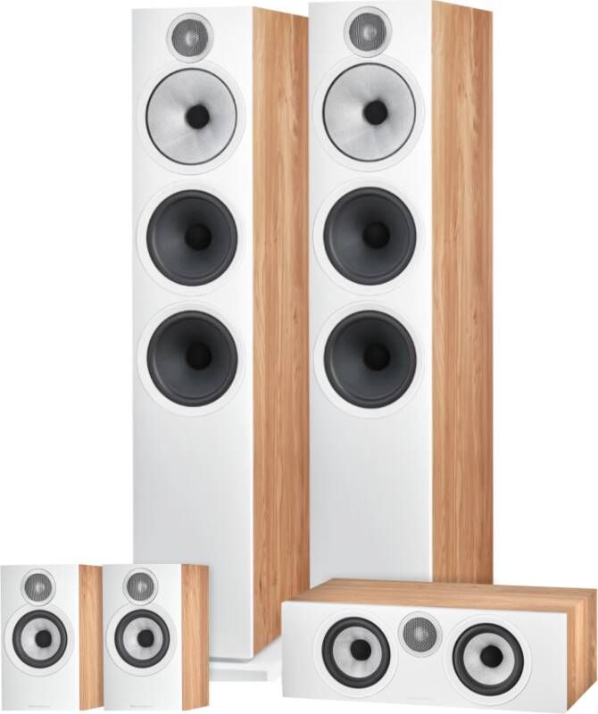 Bowers & Wilkins HTM6 S3 + 603 S3 (per paar) + 607 S3 (per paar) Bruin