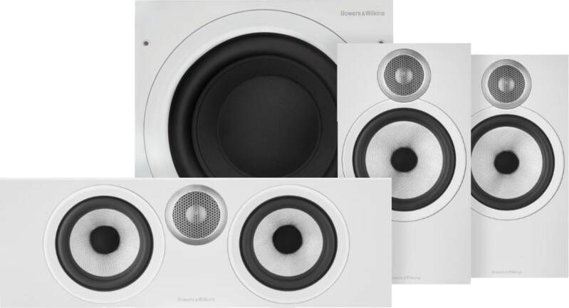 Bowers & Wilkins HTM6 S3 + 606 S3 (per paar) + ASW610 Wit