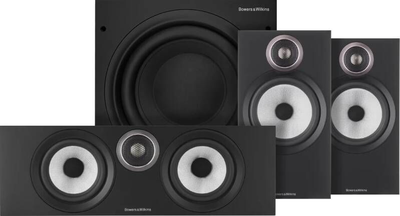 Bowers & Wilkins HTM6 S3 + 606 S3 (per paar) + ASW610 Zwart