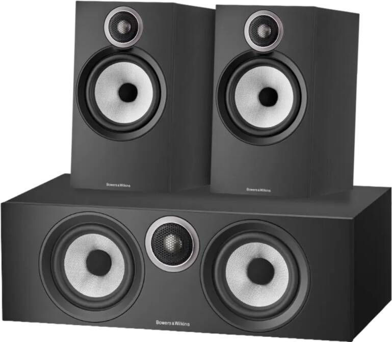 Bowers & Wilkins HTM6 S3 + 606 S3 (per paar) Zwart