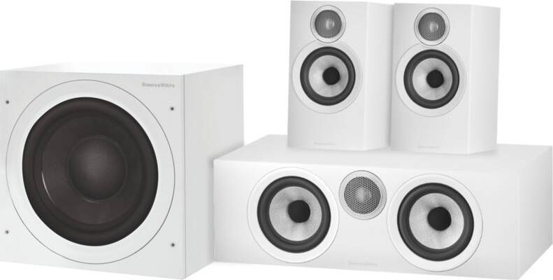 Bowers & Wilkins HTM6 S3 + 607 S3 (per paar) + ASW608 Wit
