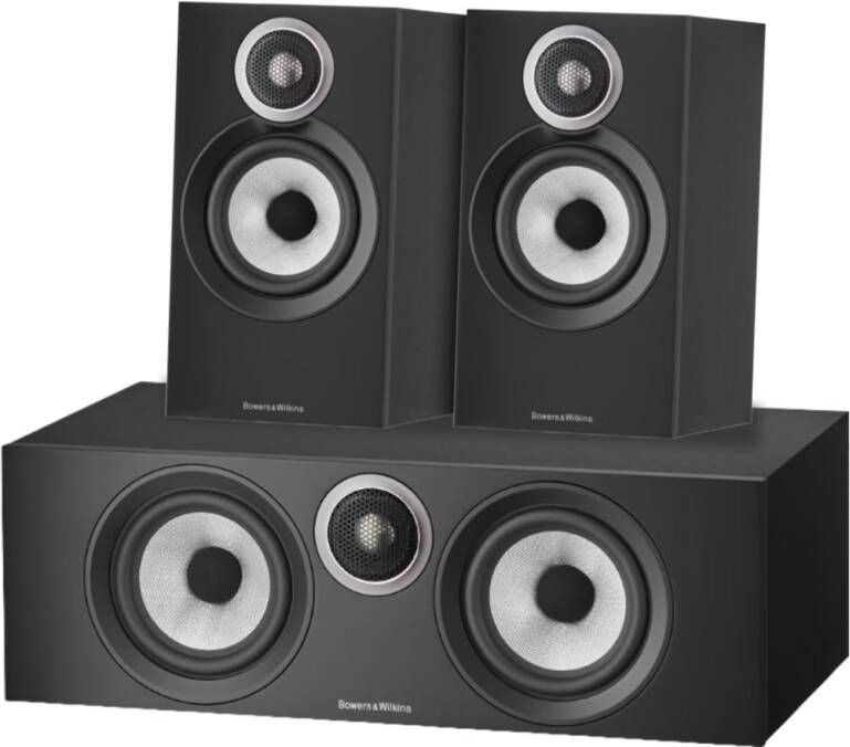 Bowers & Wilkins HTM6 S3 + 607 S3 (per paar) Zwart