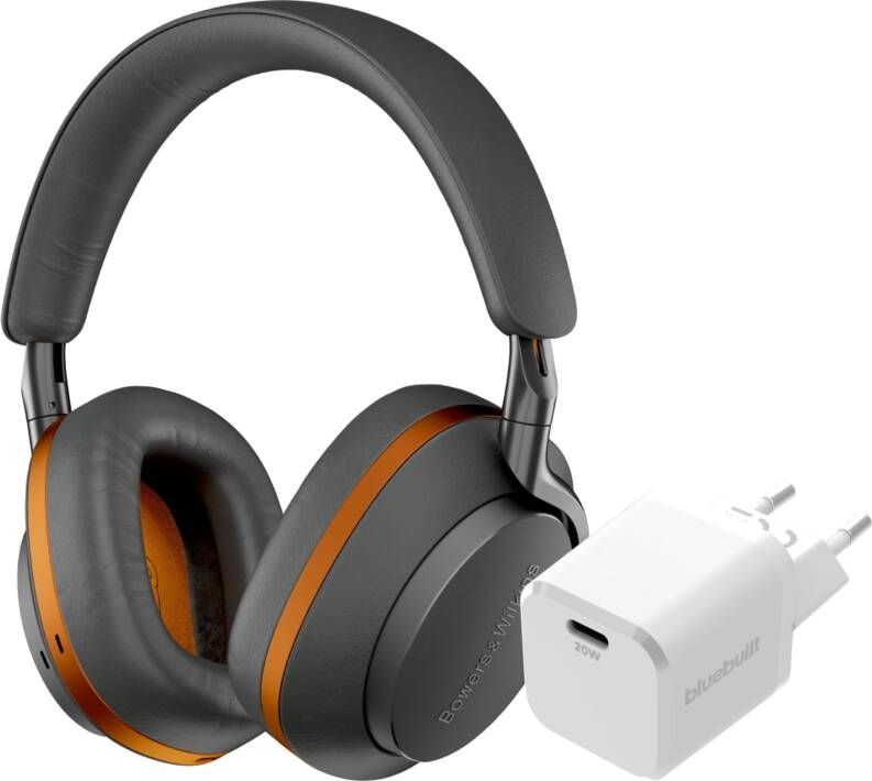 Bowers & Wilkins Px8 McLaren + BlueBuilt Power Delivery Oplader met Usb C Poort 20W Wit