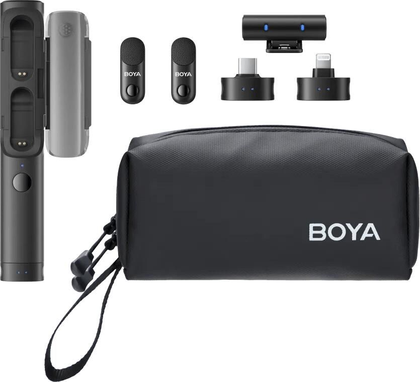 Boya Magic 02 voor Usb C Lightning & 3 5mm