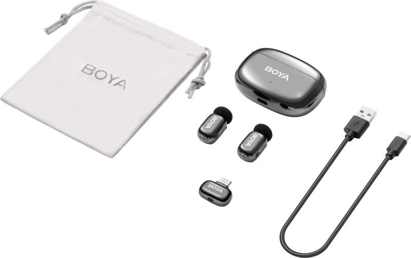 Boya Mini 2 Grijs voor Usb C en Lightning