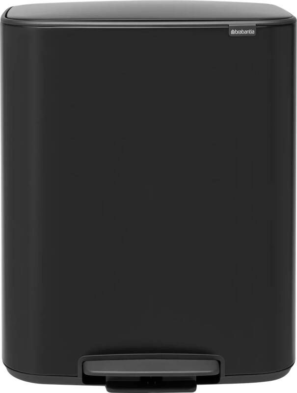 Brabantia Bo pedaalemmer 60 liter met kunststof binnenemmer Matt Black