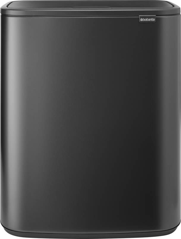 Brabantia Bo Touch Bin Prullenbak 2 x 30 liter Afvalscheiding Confident Grey