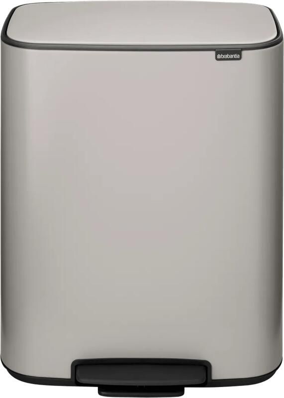 Brabantia Bo Pedaalemmer 2 x 30 Liter Soft Grey
