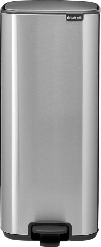 Brabantia Bo Pedal Bin 30 Liter Matt Steel Fingerprint Proof