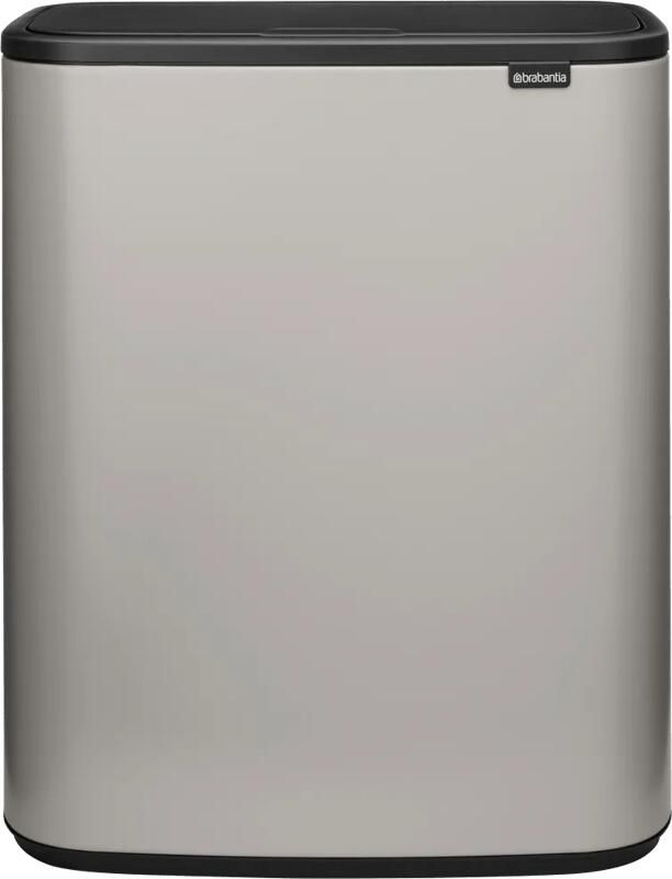 Brabantia Bo Touch Bin Prullenbak 2 x 30 liter Soft Grey