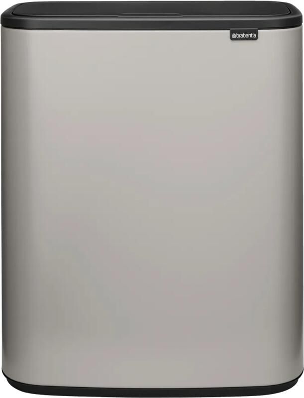 Brabantia Bo Touch Bin Prullenbak 60 Liter Soft Grey