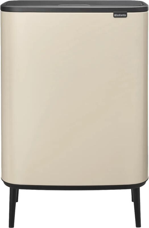 Brabantia Bo Touch Bin Hi afvalemmer 2 x 30 liter met 2 kunststof binnenemmers