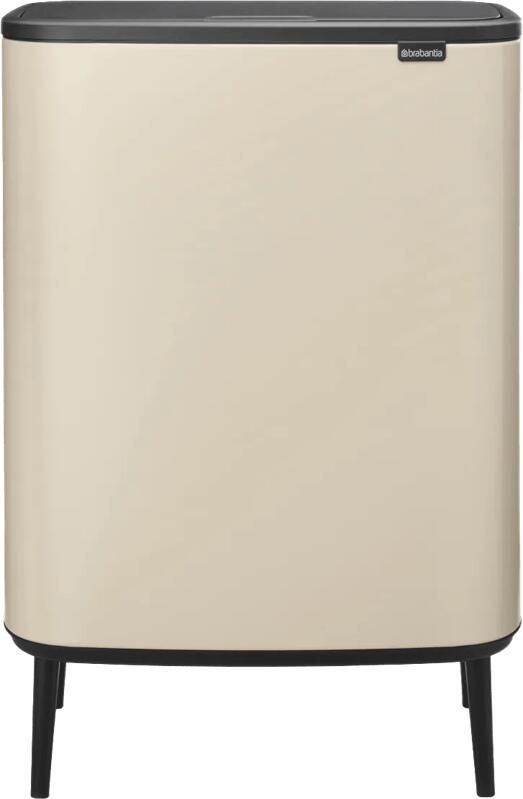 Brabantia Bo Touch Bin Hi afvalemmer 60 liter met kunststof binnenemmer