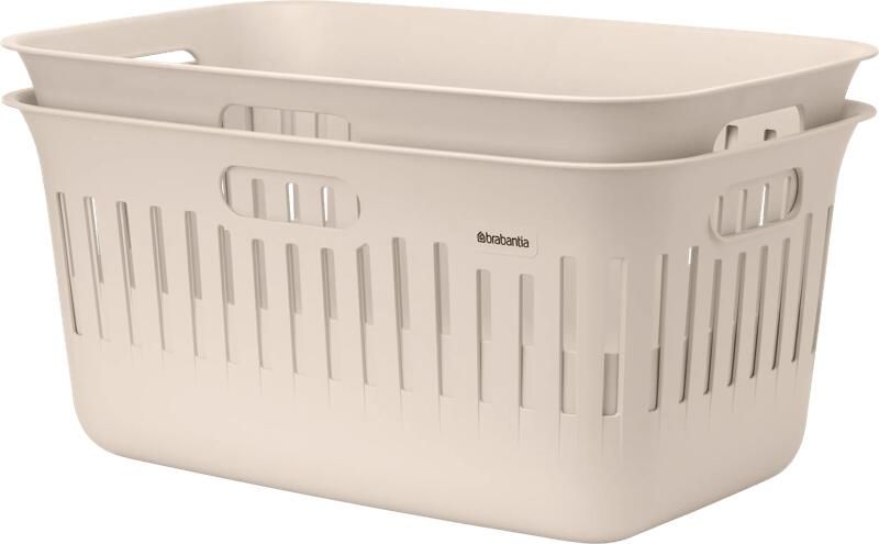 Brabantia Collect-It Wasmand 40 liter set van 2 Soft Beige (40 liter)