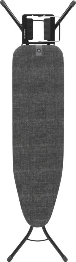 Brabantia Strijkplank A 110x30 cm Denim Black met strijkijzerhouder Black