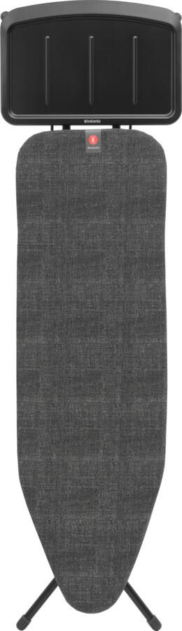 Brabantia Strijkplank B met Solide Stoomunithouder 124 x 38 cm Denim Black