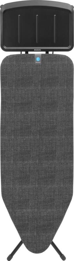 Brabantia Strijkplank C met Solide Stoomunithouder 124 x 45 cm Denim Black