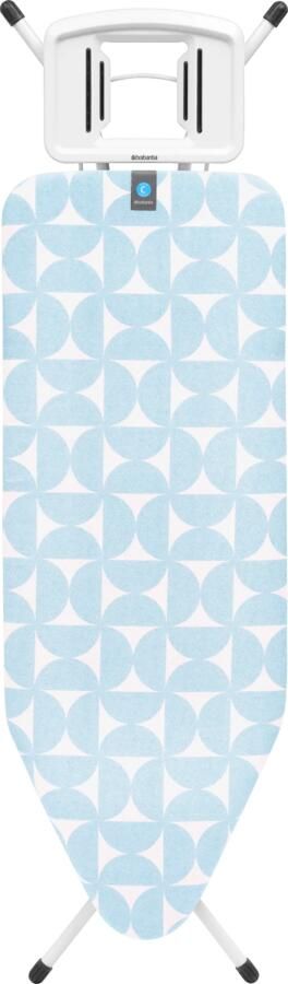 Brabantia Strijkplank C met Solide Strijkijzerhouder 124 x 45 cm Fresh Breeze