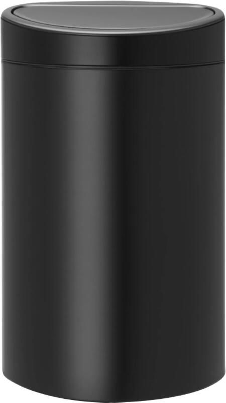 Brabantia Touch Bin afvalemmer 40 liter met kunststof binnenemmer Matt Black