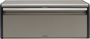 Brabantia Broodtrommel met Klepdeksel Platinum