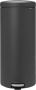 Brabantia newIcon pedaalemmer 30 liter met kunststof binnenemmer Mineral Infinite Grey - Thumbnail 1