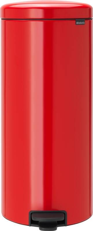 Brabantia Pedaalemmer 30 liter 'newIcon' met kunststof binnenemmer Passion Red