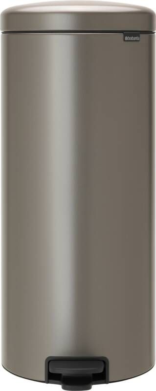 Brabantia Pedaalemmer 30 liter 'newIcon' met kunststof binnenemmer Platinum