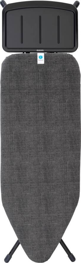 Brabantia Strijkplank C met Solide Stoomunithouder 124 x 45 cm Denim Black