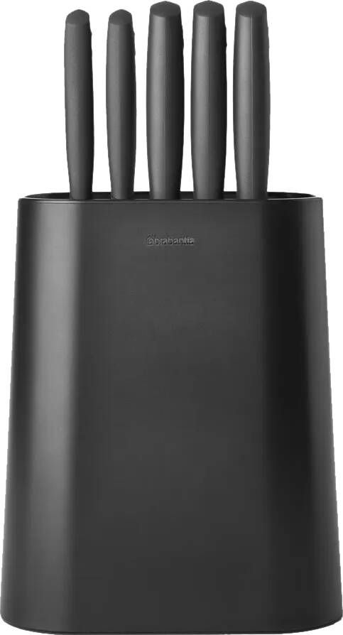 Brabantia Tasty+ Messenset met Messenblok Dark Grey