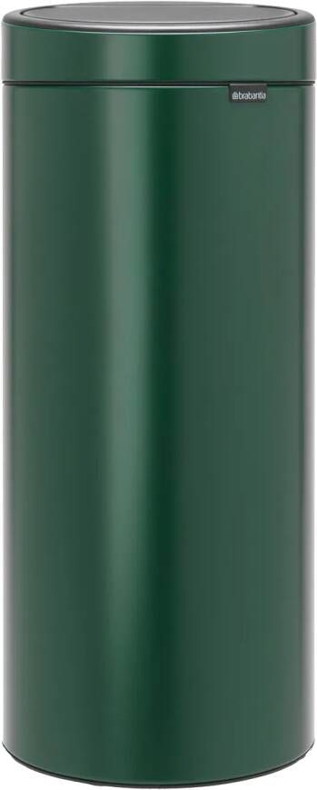 Brabantia Touch Bin afvalemmer 30 liter met kunststof binnenemmer Pine Green
