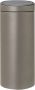 Brabantia Touch Bin afvalemmer 30 liter met kunststof binnenemmer Platinum - Thumbnail 1
