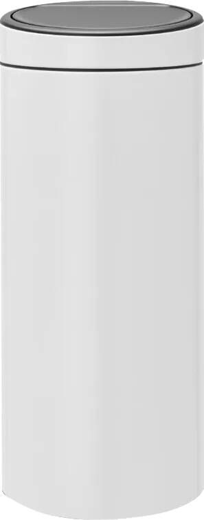 Brabantia Touch Bin afvalemmer 30 liter met kunststof binnenemmer White
