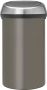 Brabantia Afvalverzamelaar 60 liter 'Touch Bin' met Fingerprint Proof deksel Platinum - Thumbnail 1