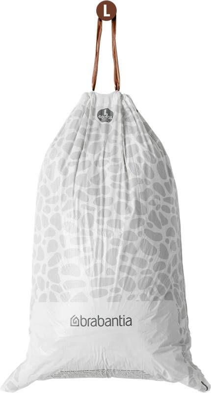 Brabantia Type L PerfectFit Jaarverpakking Afvalzak 40-45 Liter 120 Stuks