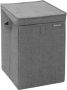 Brabantia Wasmand met Deksel Stapelbaar 35 l Pepper Black - Thumbnail 1