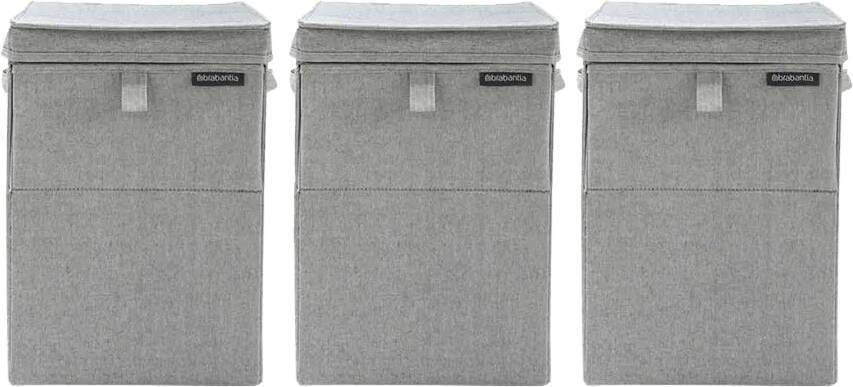 Brabantia Wasboxen Grey Triple Pack