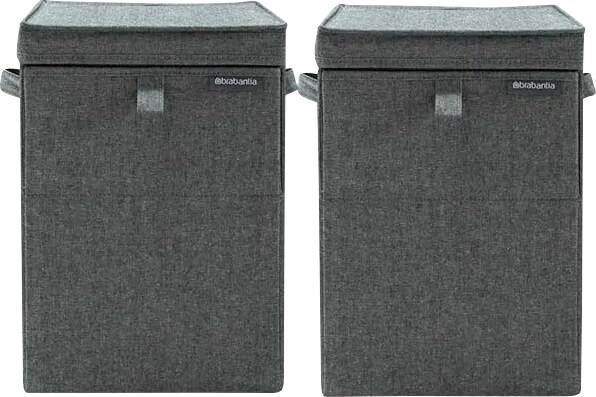 Brabantia Wasboxen Pepper Black Duo Pack