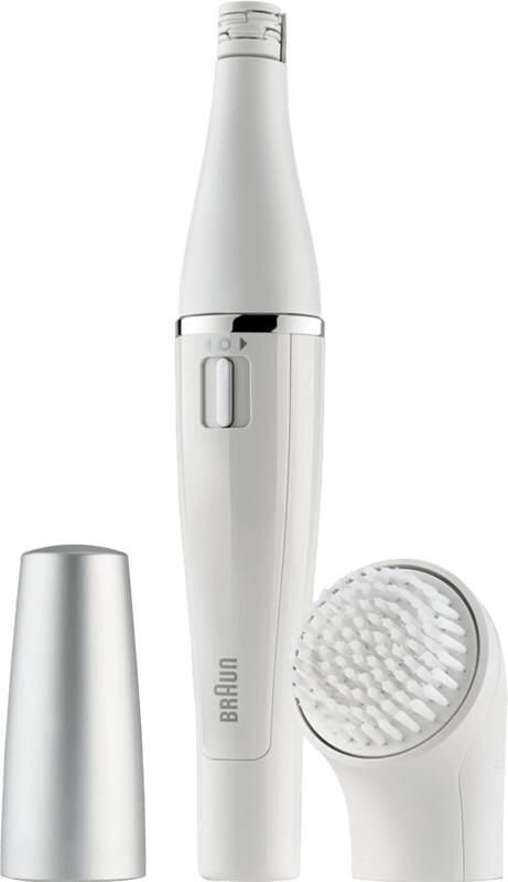 Braun Face 810 gezichtsepilator en reinigingsborstel Zilver Wit